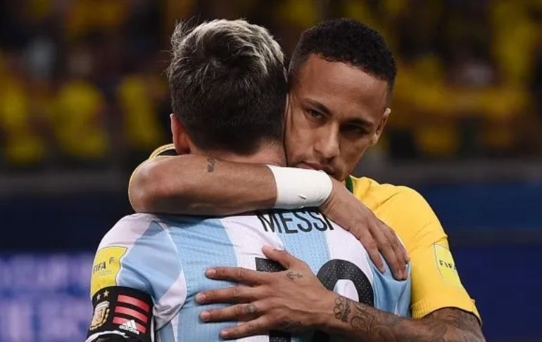 Portada: Qatar 2022: Neymar felicitó a Lionel Messi por la obtención de la Copa del Mundo
