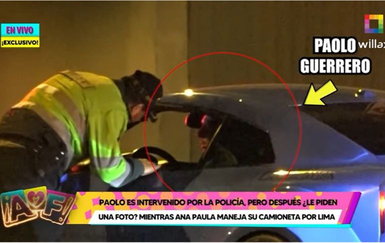 Paolo Guerrero fue intervenido por la Policía, pero después le pidieron una foto
