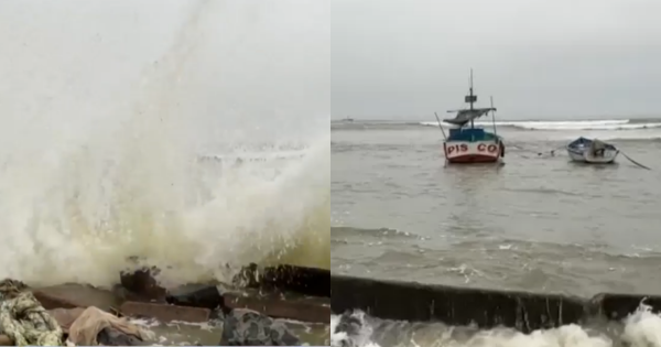 Pisco: fuertes oleajes provocaron el cierre del puerto de San Andrés