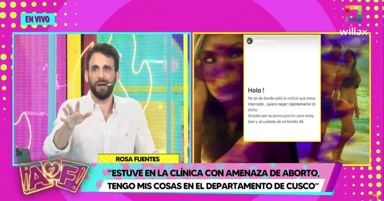 Esposa de Paolo Hurtado desmiente a Sofía Franco: "No sé de dónde salió que estoy internada"