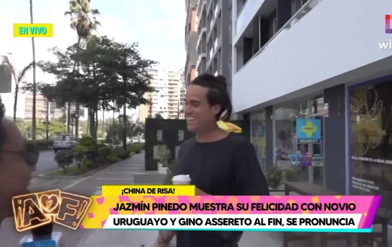 Gino Assereto: así reaccionó cuando le preguntaron por la nueva relación de Jazmín Pinedo