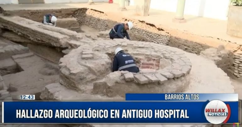 Cercado de Lima: hallan restos arqueológicos en antiguo Hospital Real de San Andrés