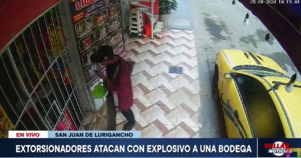 Portada: Atentado en San Juan de Lurigancho: extorsionadores atacan con explosivo a una bodega