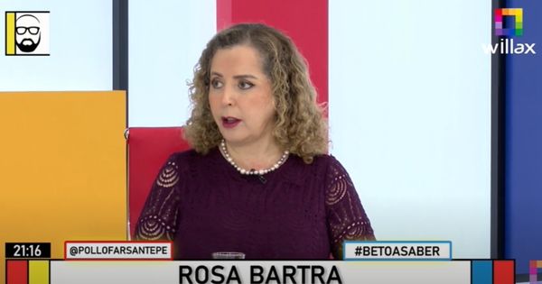 Portada: Rosa Bartra: "No puedes traer a un conductor de Uber para ministro del Interior"
