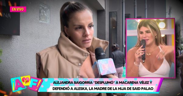 Alejandra Baigorria le responde a Macarena Vélez: "Que hable de sus proyectos"