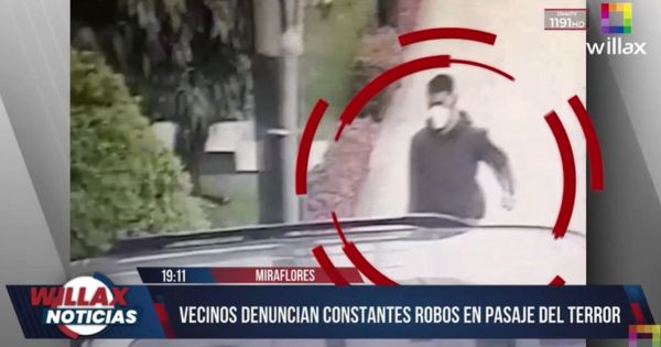 Portada: Miraflores: vecinos denuncian constantes robos en pasaje del terror