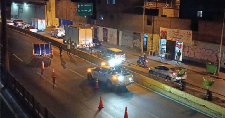 Cercado de Lima: mujer murió en un accidente vehicular a la altura del puente Santa Rosa