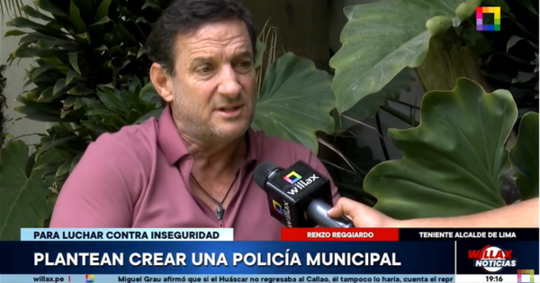 Renzo Reggiardo sobre creación de Policía Municipal: civiles podrán ser capacitados y usar armas de fuego