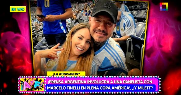 Portada: Marcelo Tinelli se muestra muy cercano a panelista en la Copa América, y ¿Milett Figueroa?