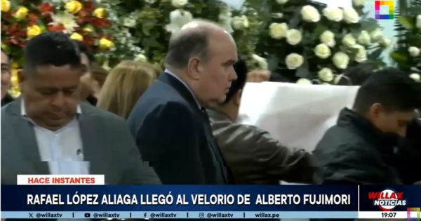 Portada: Alberto Fujimori: alcalde de Lima, Rafael López Aliaga, llegó al velorio del expresidente