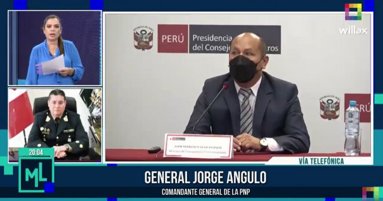 General Jorge Luis Angulo confirma que conversó con Beder Camacho, Bruno Pacheco y Juan Silva