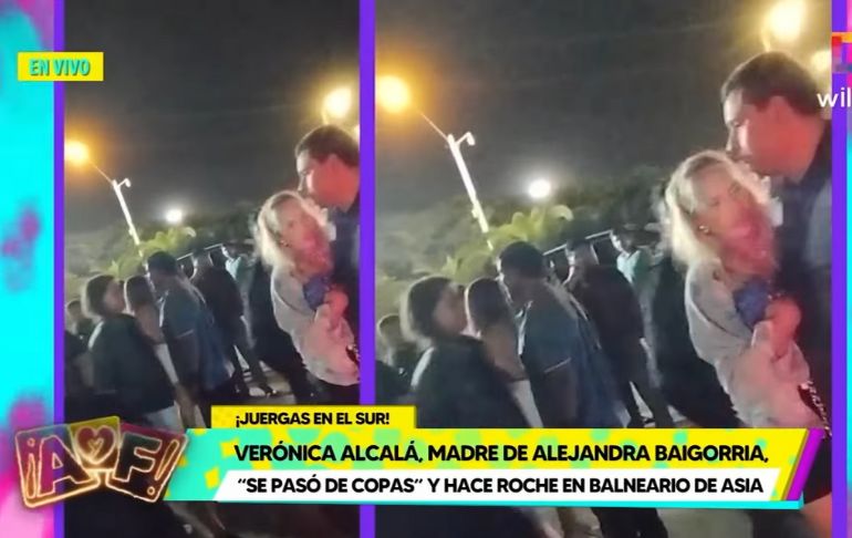 Verónica Alcalá: madre de Alejandra Baigorria se pasó de copas en balneario de Asia