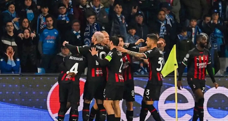 ¡Se ilusionan en Milán! Los 'Rossoneros' empataron 1-1 con Napoli y están en las semifinales de la Champions League