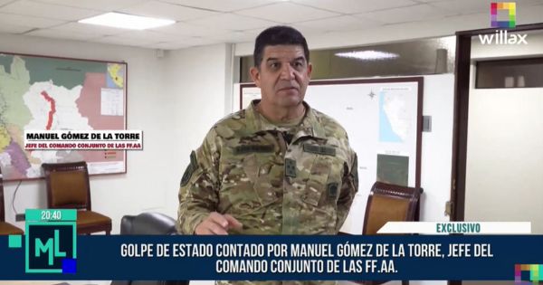 Jefe del Comando Conjunto de las FF.AA. sobre golpe de Castillo: "Cuando ponen en riesgo el país, nosotros actuamos"