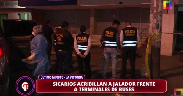 Portada: La Victoria: asesinan a un jalador de pasajeros a metros de empresas de transporte