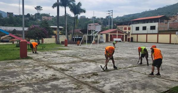 Militares apoyan en el mantenimiento de 17 colegios en Amazonas y Cajamarca