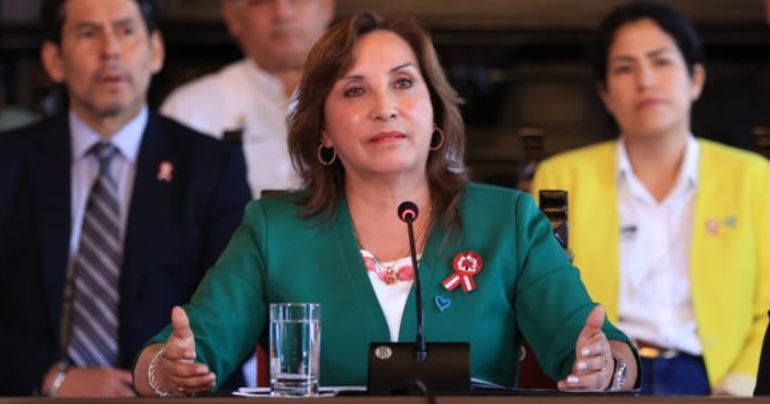 Portada: Dina Boluarte afirma que tercera 'Toma de Lima' "es una amenaza a la democracia"