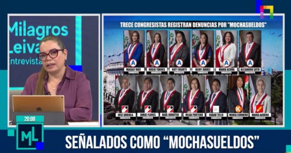 Portada: Milagros Leiva: "Este es el Congreso de los 'mochasueldos'"