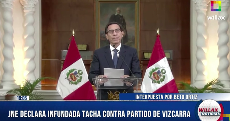 JNE declara infundada tacha que presentó Beto Ortiz y Wilber Medina contra inscripción de partido de Martín Vizcarra