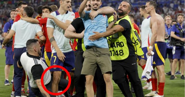 Escándalo en la Eurocopa: miembro de seguridad lesionó a Álvaro Morata y podría perderse la final [VIDEO]