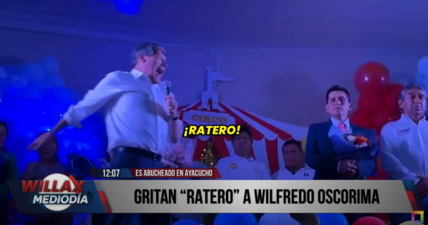 Wilfredo Oscorima quiso darse baño de popularidad en Ayacucho, pero terminó siendo abucheado: "¡Ratero!"