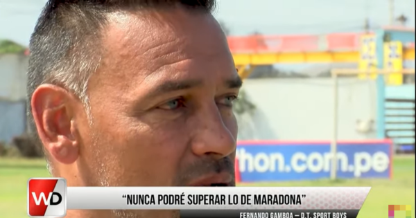 Técnico de Sport Boys se quiebra al recordar a su amigo Diego Maradona (VIDEO)