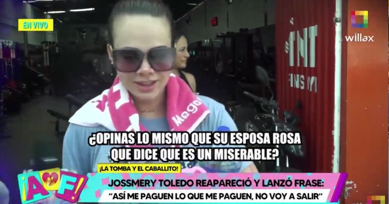 Jossmery Toledo sobre ampay con Paolo Hurtado: "Así me paguen lo que me paguen, no voy a hablar"