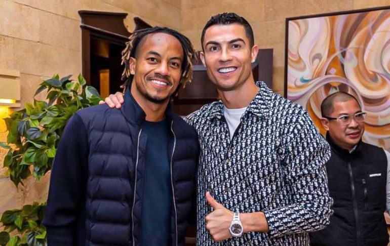 ¡Tremenda postal! André Carrillo y Cristiano Ronaldo posaron juntos en una foto