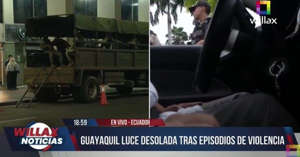 Portada: Willax Noticias EN VIVO desde Ecuador: Guayaquil luce desolada tras episodios de violencia