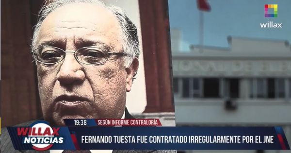 Fernando Tuesta fue contratado irregularmente por el JNE, según informe de Contraloría