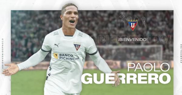 Portada: Paolo Guerrero es oficializado como nuevo jugador de LDU de Quito