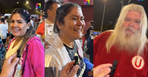 Hinchas y el 'Papa Noel crema' felices tras la goleada de la 'U' a Sporting Cristal: "Regalazo por el Día de la Madre"