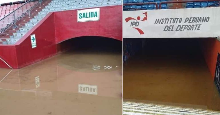 Liga 1 Betsson 2023:  intensas lluvias inundaron el estadio Mansiche de Trujillo