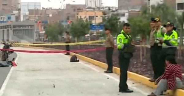 Portada: Comas: mujer fallece tras ser embestida por una moto en vía de ampliación del Metropolitano