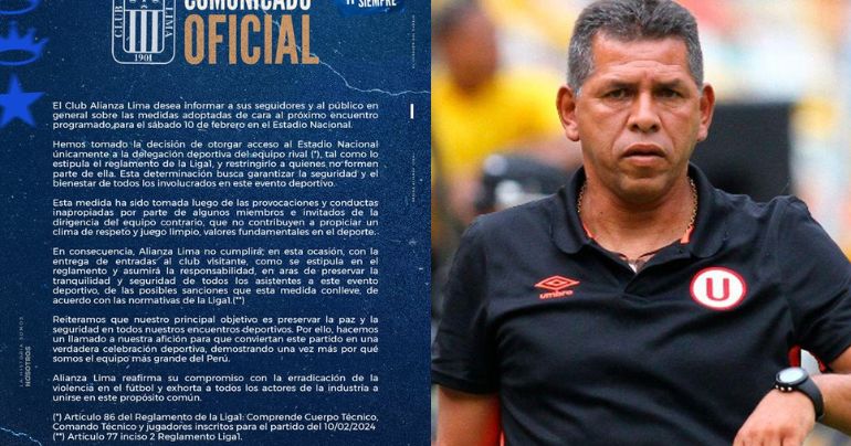 Alianza Lima prohíbe el ingreso del 'Puma' Carranza y otros exfutbolistas de la 'U' para el clásico