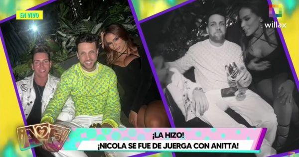 Nicola Porcella salió de fiesta con Anitta a una discoteca de México