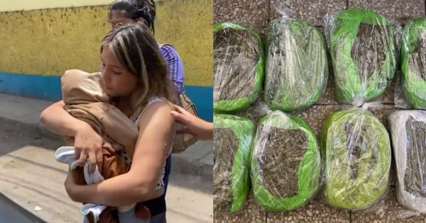 Comas: detienen a mujer con bebé en brazos que transportaba 10 kilos de marihuana