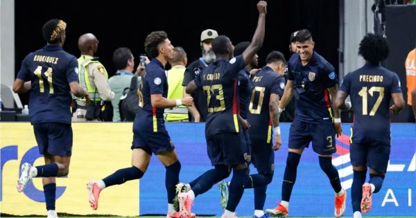 Ecuador venció 3-1 a Jamaica por el Grupo B de la Copa América