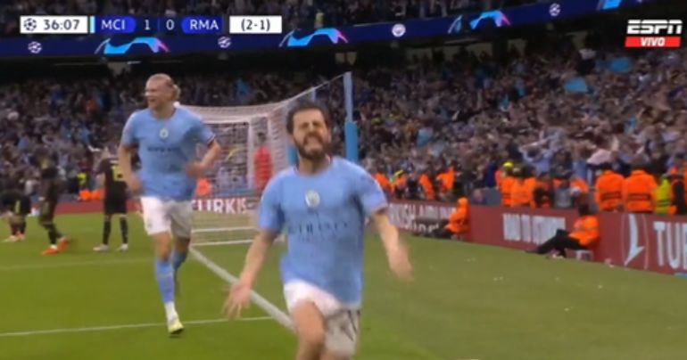 Portada: Manchester City vs. Real Madrid: Bernardo Silva anotó el 2-0 a favor de los ingleses por la Champions Legue (VIDEO)