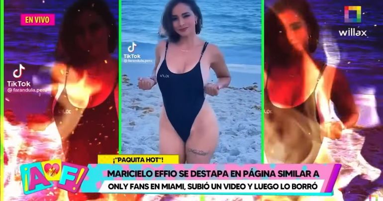 Portada: Maricielo Effio se destapa en página similar a OnlyFans en Miami [VIDEO]