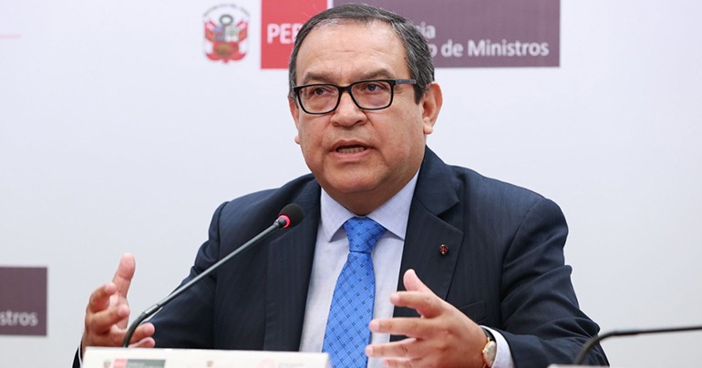 Alberto Otárola informó que el Ejecutivo ya presentó al Congreso el proyecto de ley de adelanto de elecciones para octubre del 2023