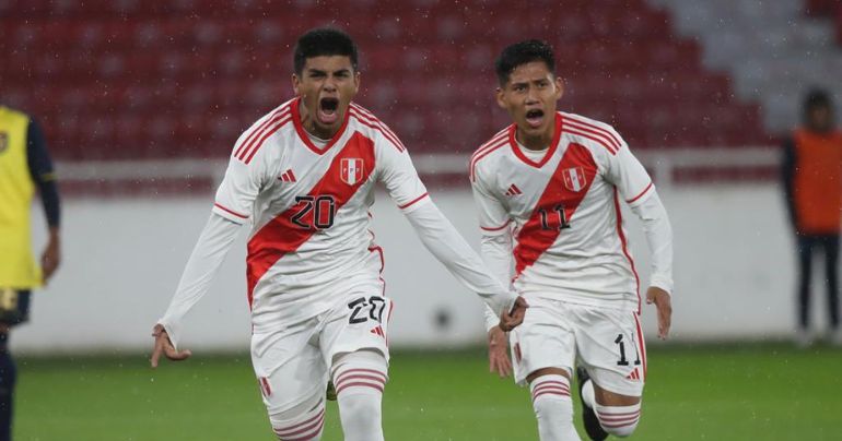 ¡Fuerza 'Bicolor'! Selección peruana sub-17 venció 3-1 a Ecuador en partido amistoso