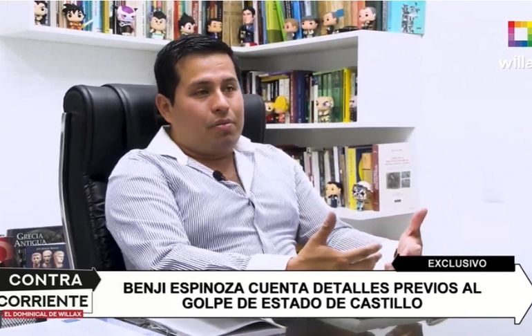 Benji Espinoza, exabogado del golpista Pedro Castillo: "Mi renuncia fue porque se quebró el orden constitucional"