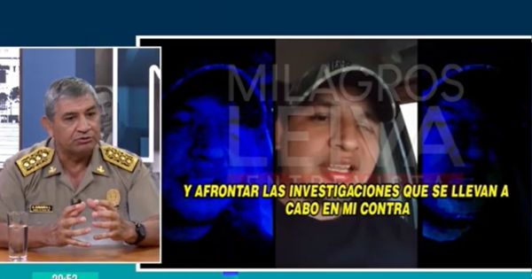 Portada: Fray Vásquez va a ser colaborador eficaz, dice comandante general de la Policía