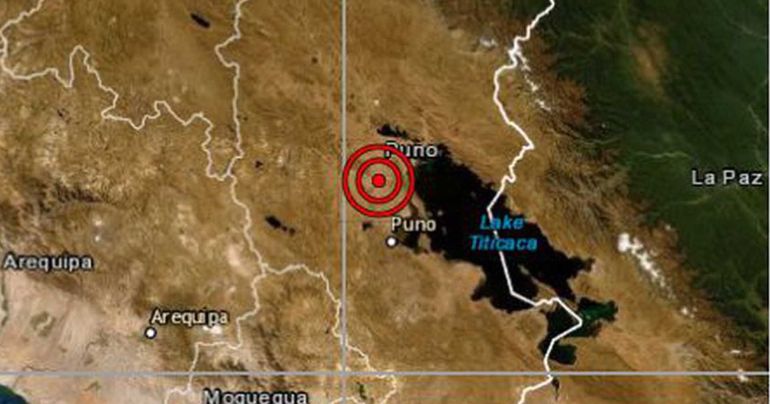 Puno: este sábado se registró un sismo de magnitud 4.7 al oeste de Juliaca