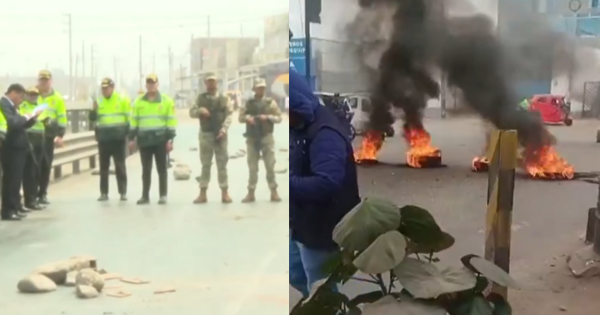 Paro de transportistas: se reportan disturbios en movilización en la que también participan comerciantes