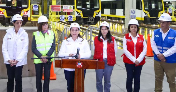 Portada: Dina Boluarte sobre Línea 2 del Metro de Lima: "Cambiará la vida de nuestra población"