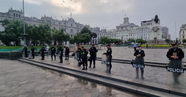 Plaza San Martín: sujeto es detenido tras usar rayo láser para apuntar a la PNP