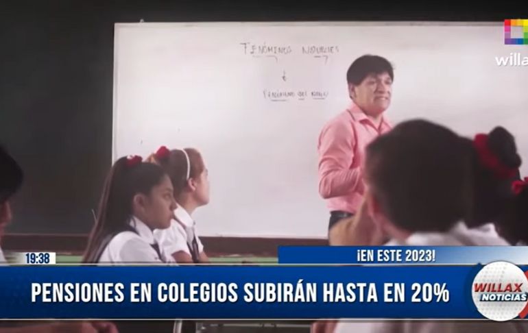 ¡En este 2023! Pensiones en colegios subirán hasta en 20%