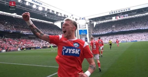 Portada: Oliver Sonne campeón de la Copa de Dinamarca: anotó el gol del triunfo de Silkeborg ante AGF